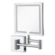 Norabel Magnifying Double-Sided Wall-Mount Lighted Makeup Mirror - Chrome, , large image number 2
