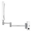 Norabel Magnifying Double-Sided Wall-Mount Lighted Makeup Mirror - Chrome, , large image number 3