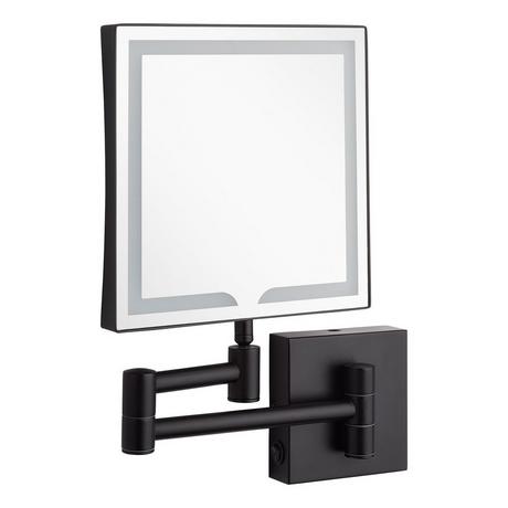Norabel Magnifying Double-Sided Wall-Mount Lighted Makeup Mirror