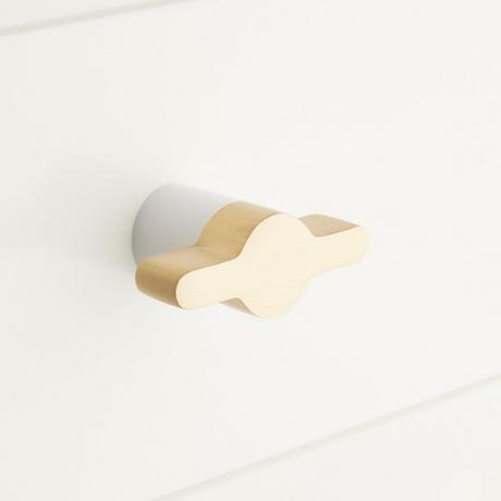Sayler Two Tone Brass Cabinet Knob