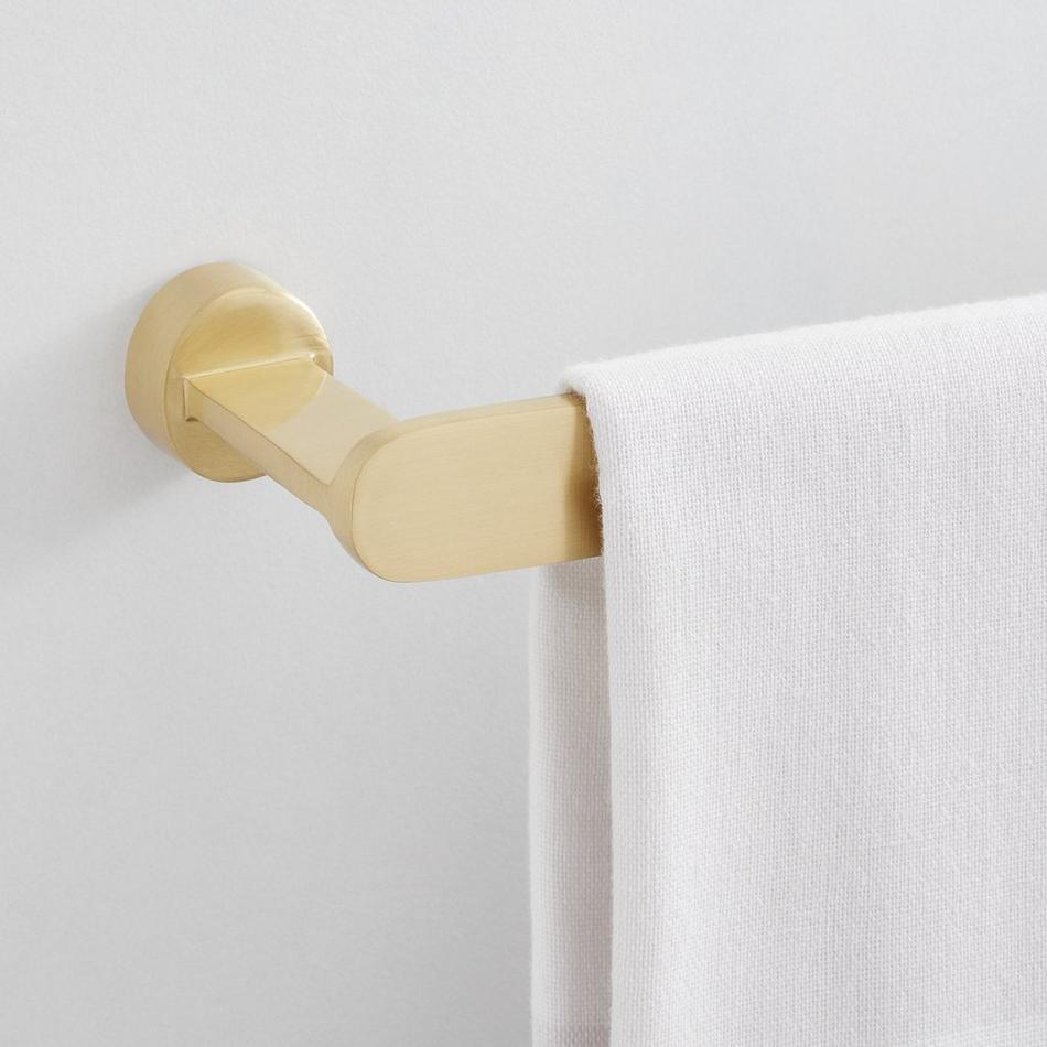 18" Linshaw Brass Towel Bar - Satin Brass, , large image number 0