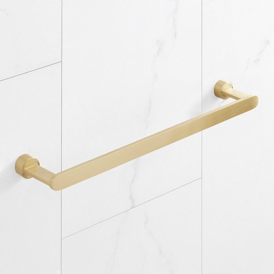 18" Linshaw Brass Towel Bar - Satin Brass, , large image number 1