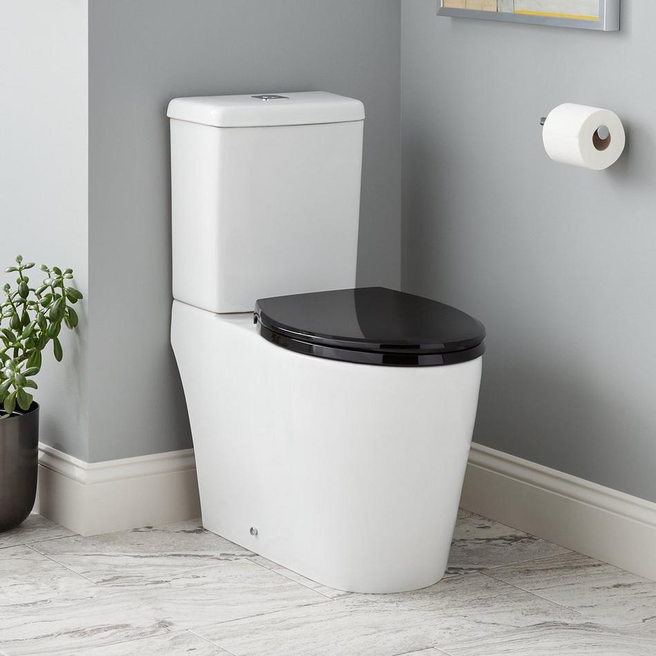 Grayvik Two-Piece Elongated Skirted Toilet - Black Heavy Duty Seat, , large image number 0