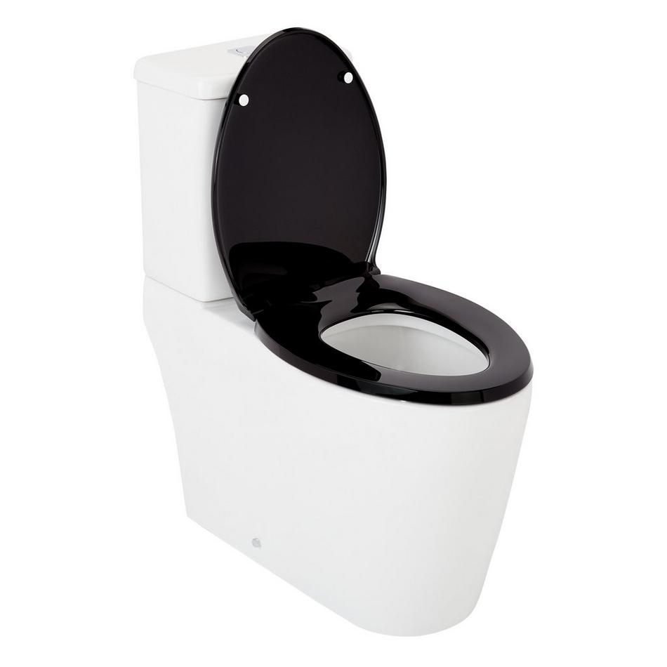 Grayvik Two-Piece Elongated Skirted Toilet - Black Heavy Duty Seat, , large image number 4