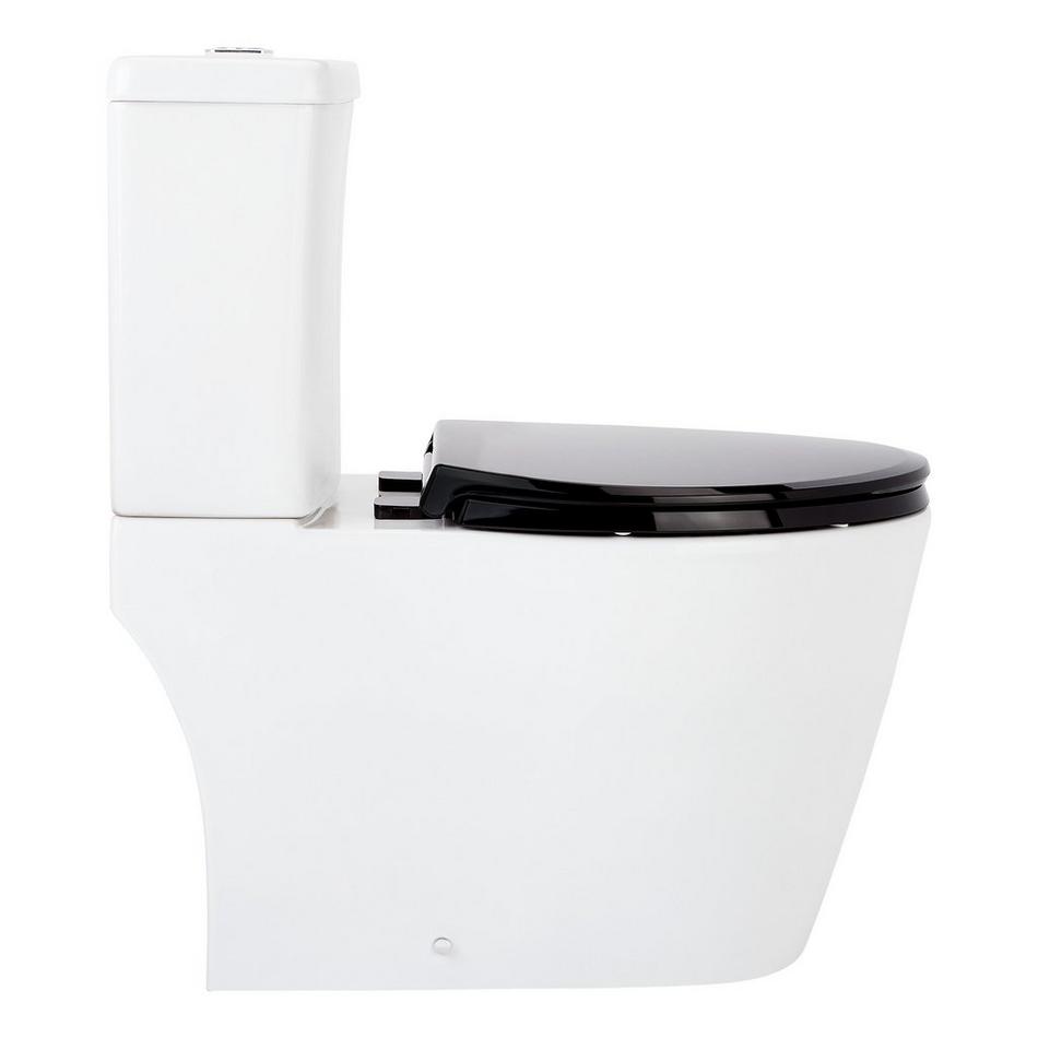 Grayvik Two-Piece Elongated Skirted Toilet - Black Heavy Duty Seat, , large image number 1