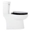 Bradenton Two-Piece Skirted Elongated Toilet - Left Hand - Black Heavy Duty Seat, , large image number 1