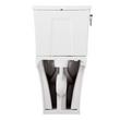 Carraway Two-Piece Skirted Elongated Toilet - ADA Compliant - Black Heavy Duty Seat, , large image number 2