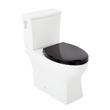 Carraway Two-Piece Skirted Elongated Toilet - ADA Compliant - Black Heavy Duty Seat, , large image number 3