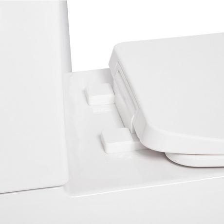 Carraway Two-Piece Skirted Elongated Toilet - ADA Compliant - White