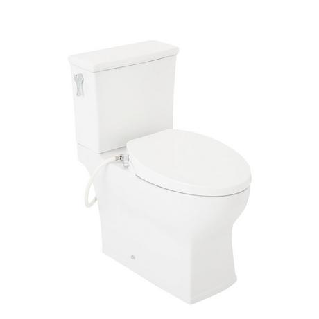 Carraway Two-Piece Skirted Elongated Toilet - ADA Compliant - White