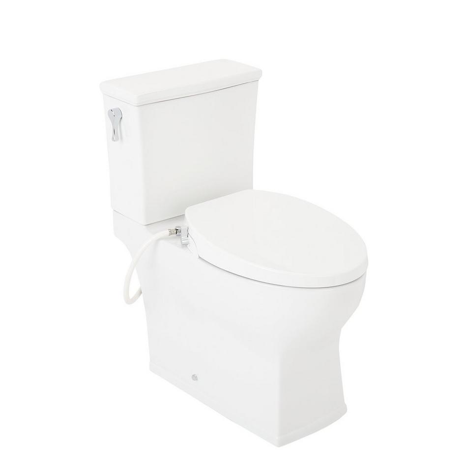 Carraway Two-Piece Skirted Elongated Toilet - ADA Compliant  - Bidet Seat, , large image number 3