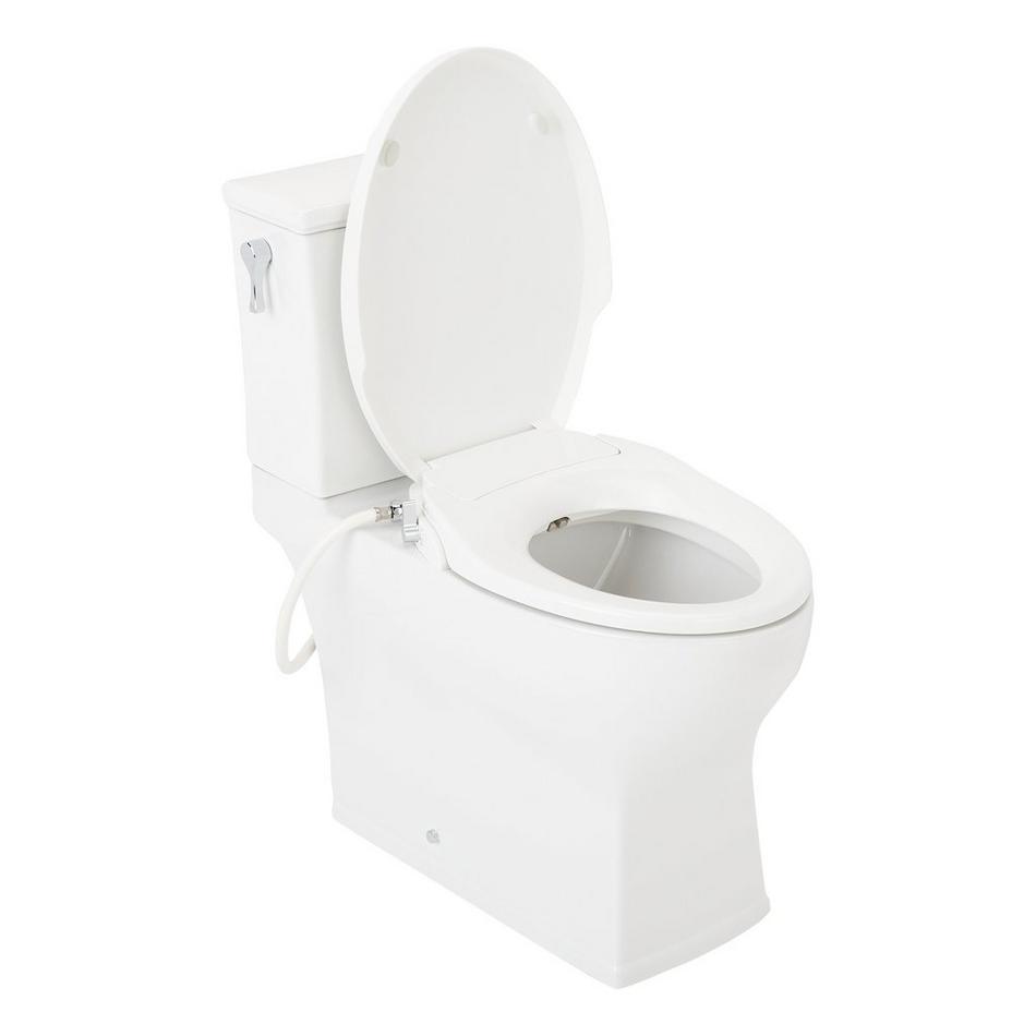 Carraway Two-Piece Skirted Elongated Toilet - ADA Compliant  - Bidet Seat, , large image number 4