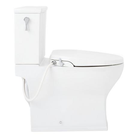Carraway Two-Piece Skirted Elongated Toilet - ADA Compliant - White