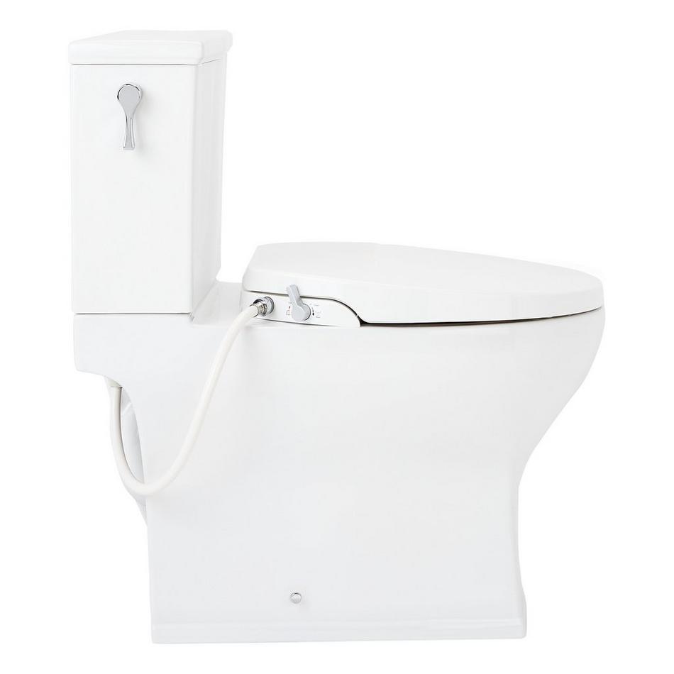 Carraway Two-Piece Skirted Elongated Toilet - ADA Compliant  - Bidet Seat, , large image number 1