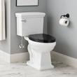 Key West Two-Piece Elongated Toilet - ADA Compliant - Black Heavy Duty Seat, , large image number 0