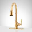Finnian Pull-Down Kitchen Faucet with Deck Plate, , large image number 6