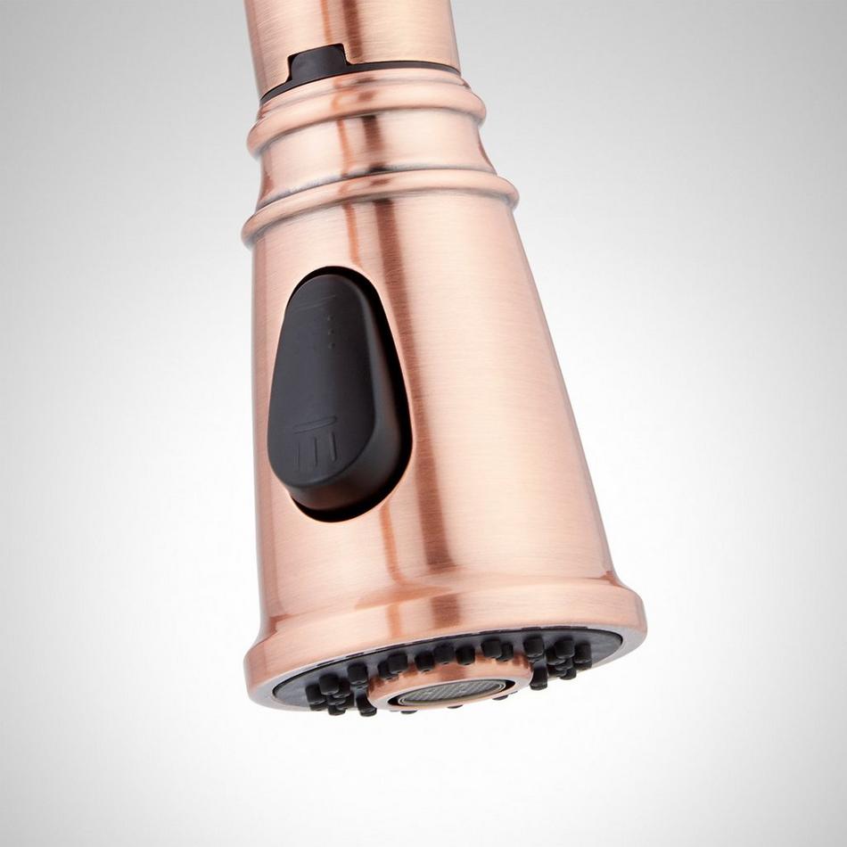 Finnian Pull-Down Kitchen Faucet with Deck Plate - Satin Copper, , large image number 2