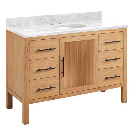 48" Ayanna Mindi Vanity with Undermount Sink - Natural Mindi