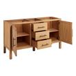 60" Ayanna Double Vanity - Natural Mindi - Vanity Cabinet Only, , large image number 1