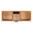 60" Ayanna Double Vanity - Natural Mindi - Vanity Cabinet Only, , large image number 3