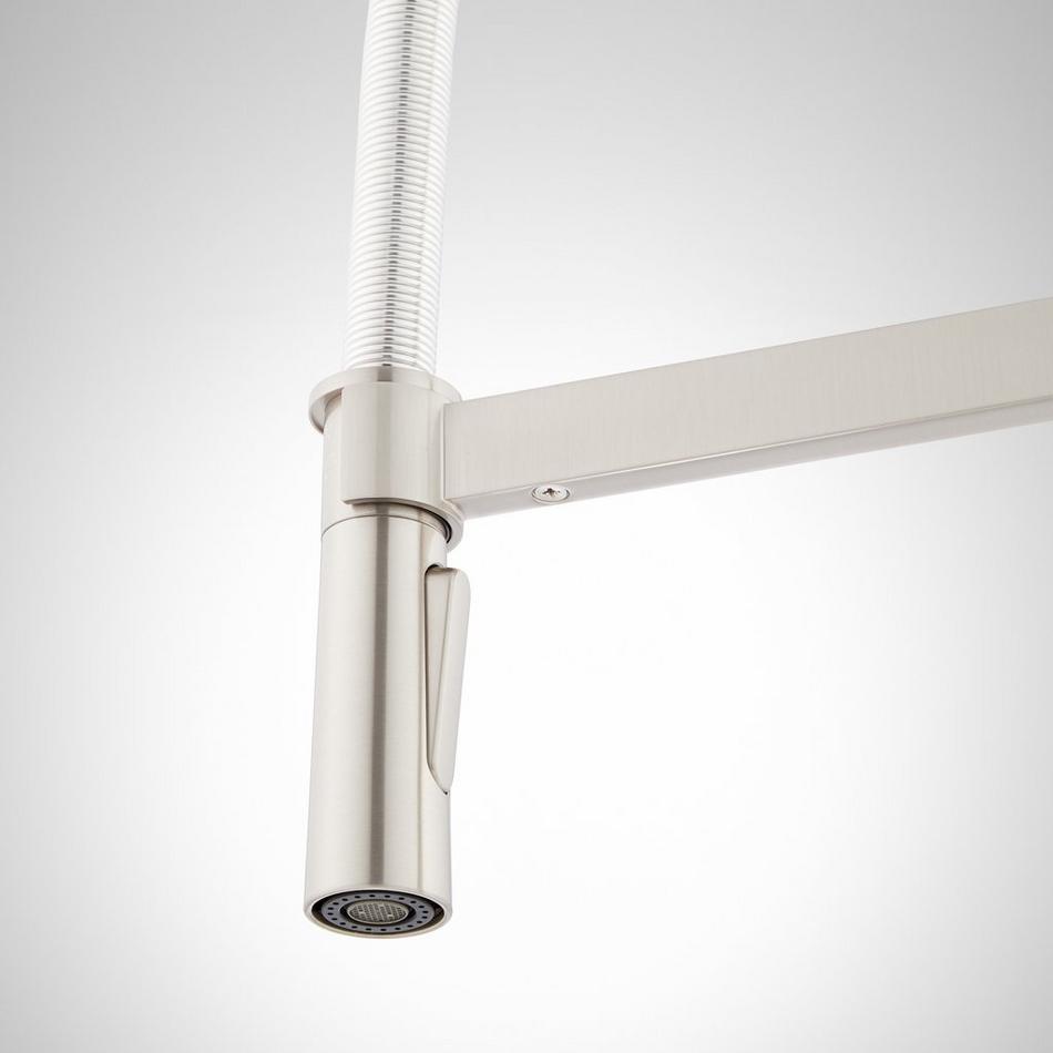 Ocala Single-Hole Kitchen Faucet with Pull-Down Spring Spout - Stainless Steel, , large image number 2