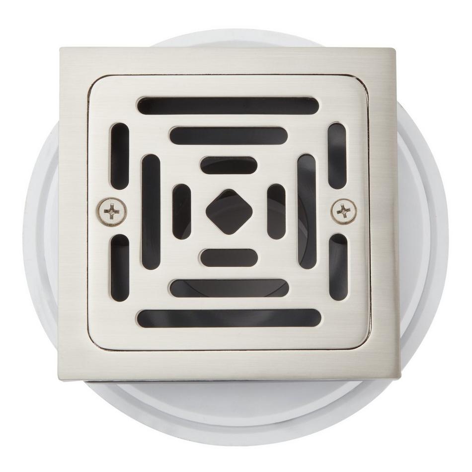 Adelphi Square Shower Drain - Brushed Nickel, , large image number 1