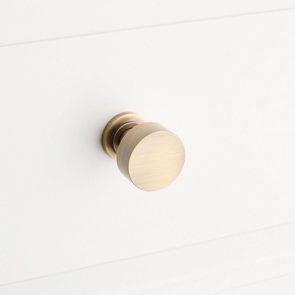 1-1/4" Colmar Brass Cabinet Knob - Antique Brass, , large image number 3