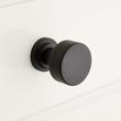 1-1/4" Colmar Brass Cabinet Knob - Black, , large image number 0