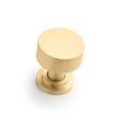 1-1/4" Colmar Brass Cabinet Knob - Satin Brass, , large image number 0