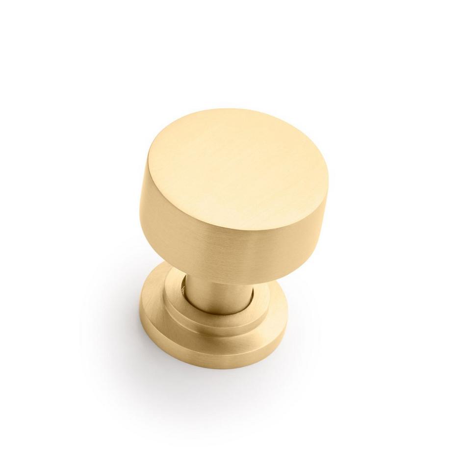 1-1/4" Colmar Brass Cabinet Knob - Satin Brass, , large image number 0