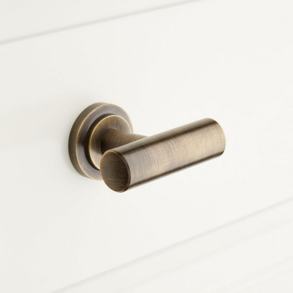 1-3/4" Colmar Brass T Knob - Antique Brass, , large image number 0