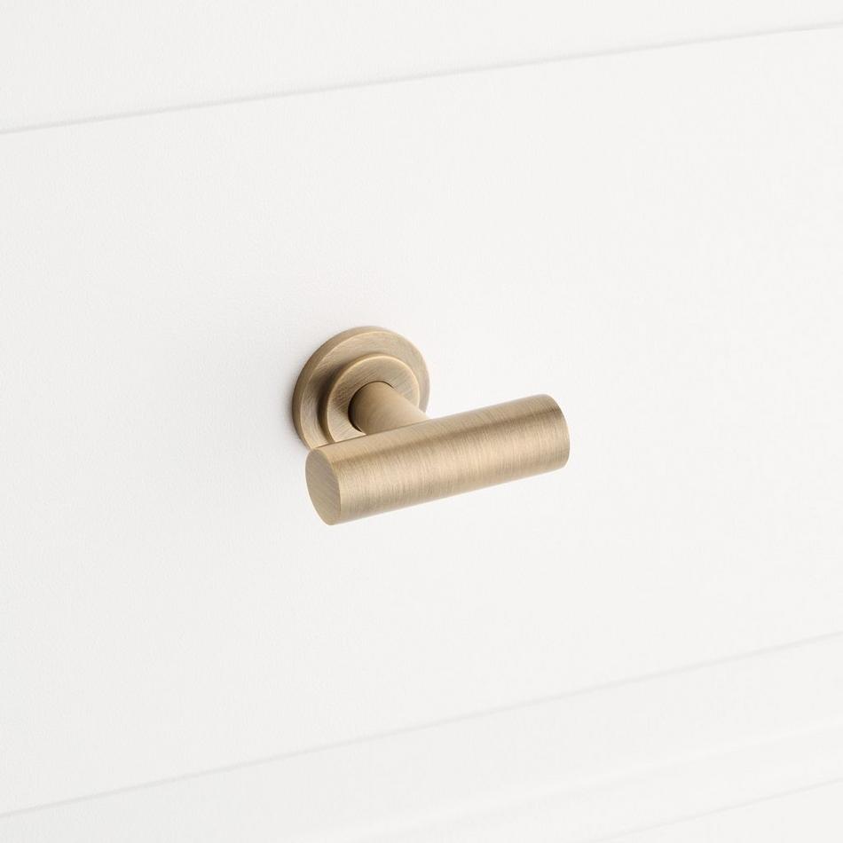 1-3/4" Colmar Brass T Knob - Antique Brass, , large image number 3