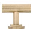 1-3/4" Colmar Brass T Knob - Antique Brass, , large image number 2