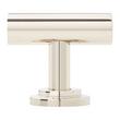 1-3/4" Colmar Brass T Knob - Polished Nickel, , large image number 2