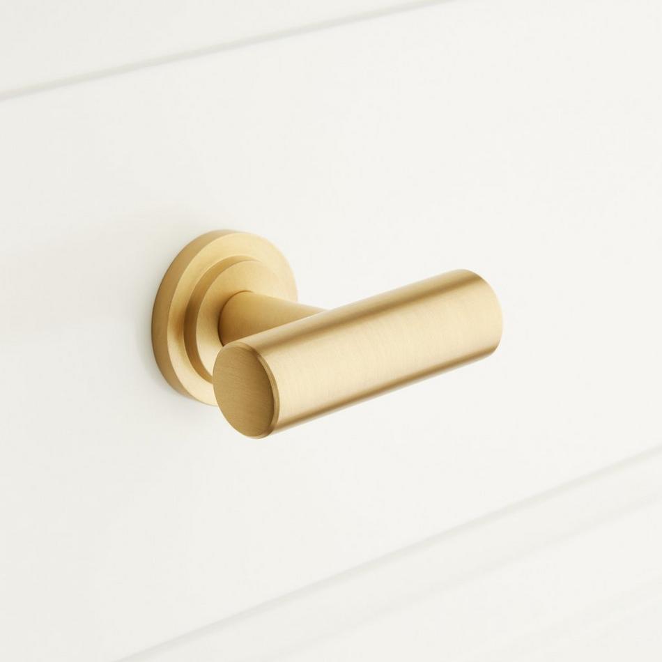 1-3/4" Colmar Brass T Knob - Satin Brass, , large image number 0