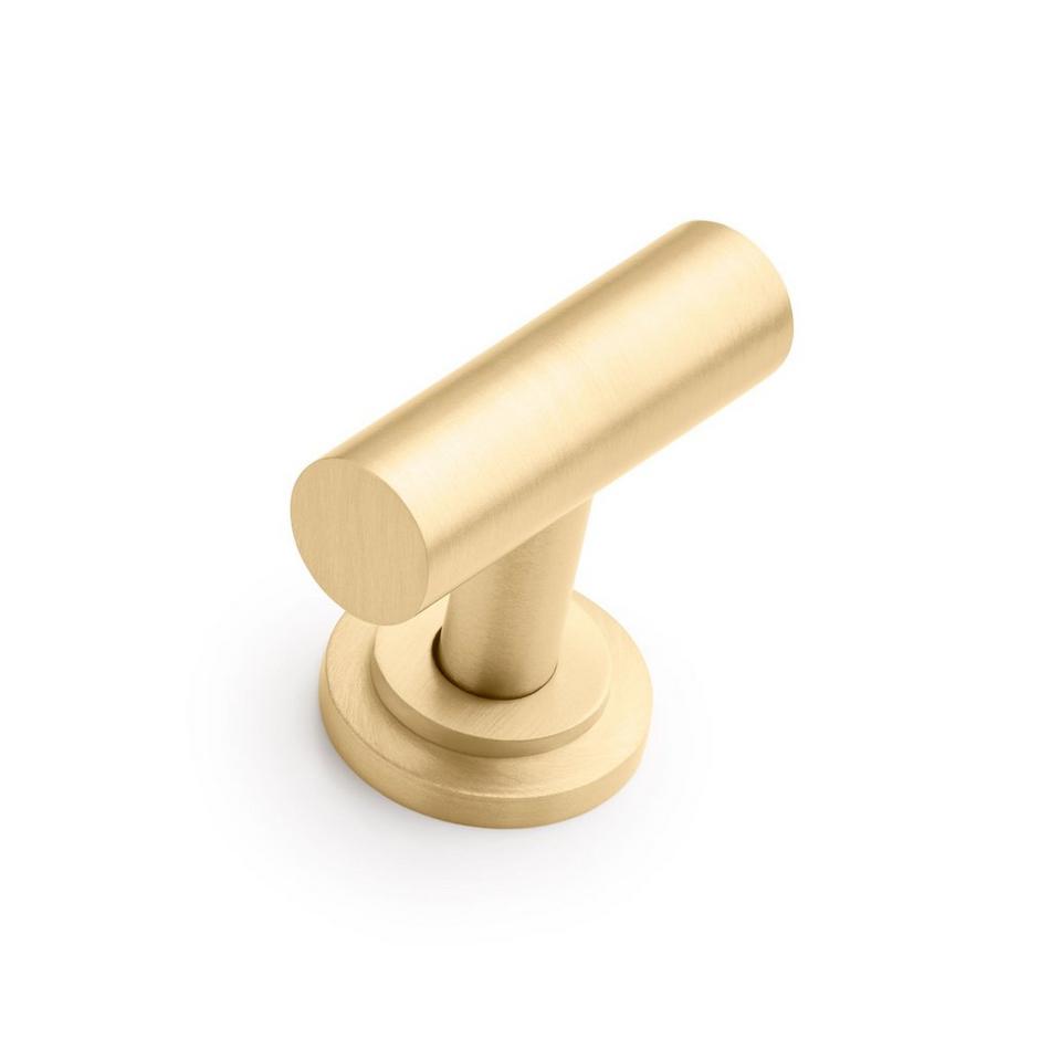 1-3/4" Colmar Brass T Knob - Satin Brass, , large image number 0