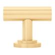 1-3/4" Colmar Brass T Knob - Satin Brass, , large image number 2