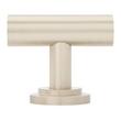 1-3/4" Colmar Brass T Knob - Brushed Nickel, , large image number 2