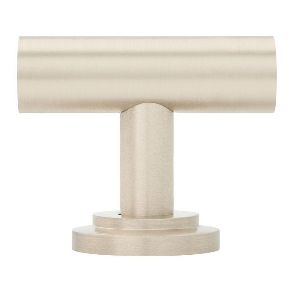 1-3/4" Colmar Brass T Knob - Brushed Nickel, , large image number 2