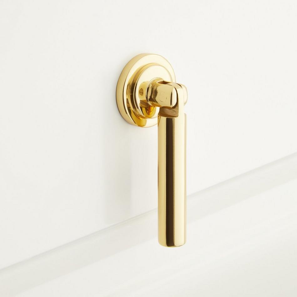Colmar Brass Drop Pull - Polished Brass, , large image number 0