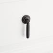 Arles Brass Knurled Drop Pull - Matte Black, , large image number 3