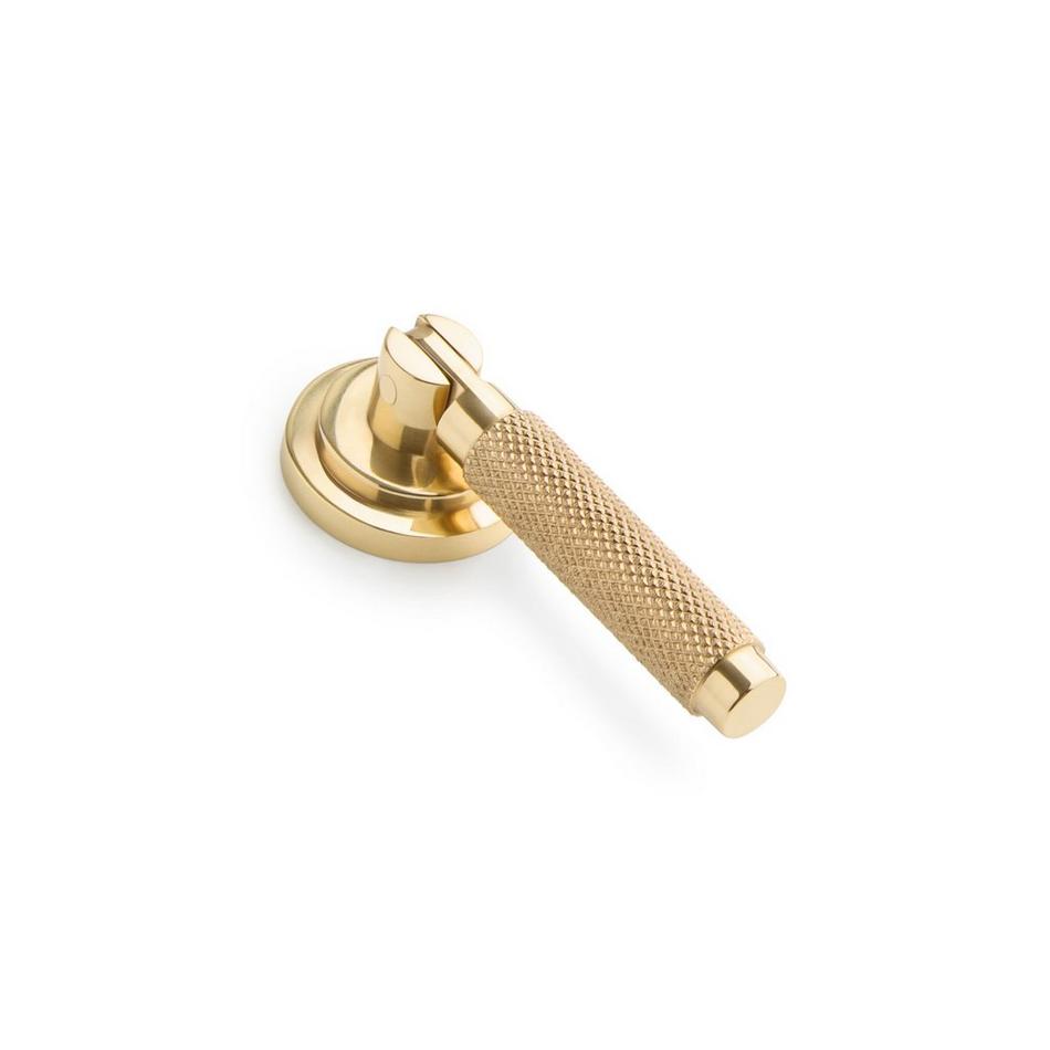 Arles Brass Knurled Drop Pull - Polished Brass, , large image number 0