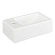 Cromwell Rectangular Wall/Vessel Sink - Left Faucet Hole, , large image number 1