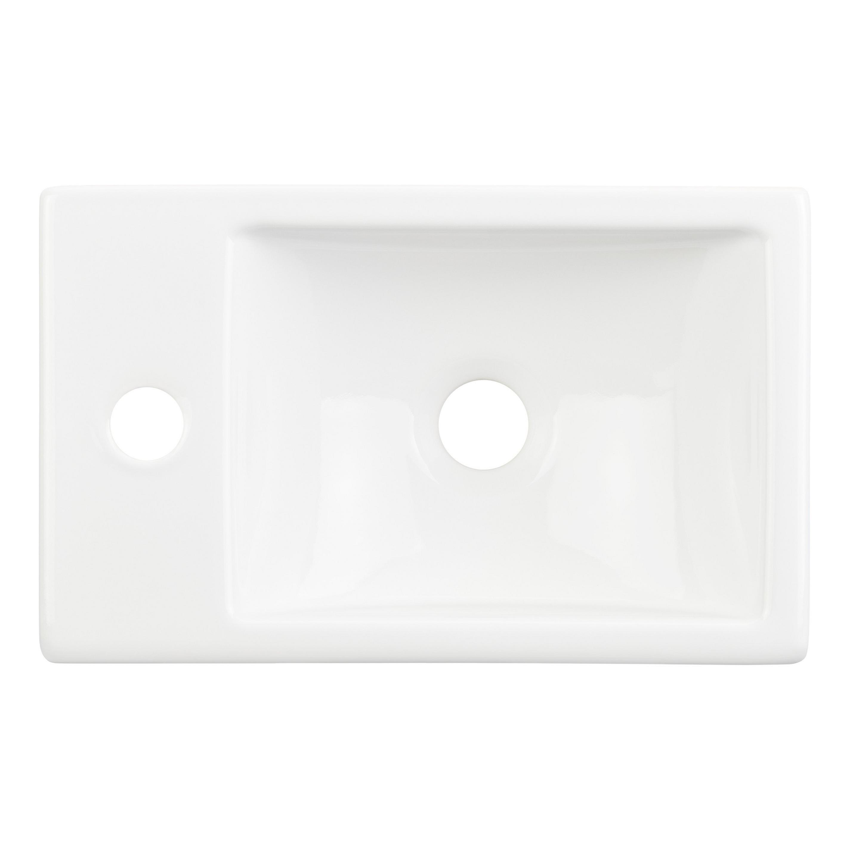 Cromwell Retangular Porcelain Wall-Mount Sink | Signature Hardware