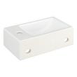Cromwell Rectangular Wall/Vessel Sink - Right Faucet Hole, , large image number 4