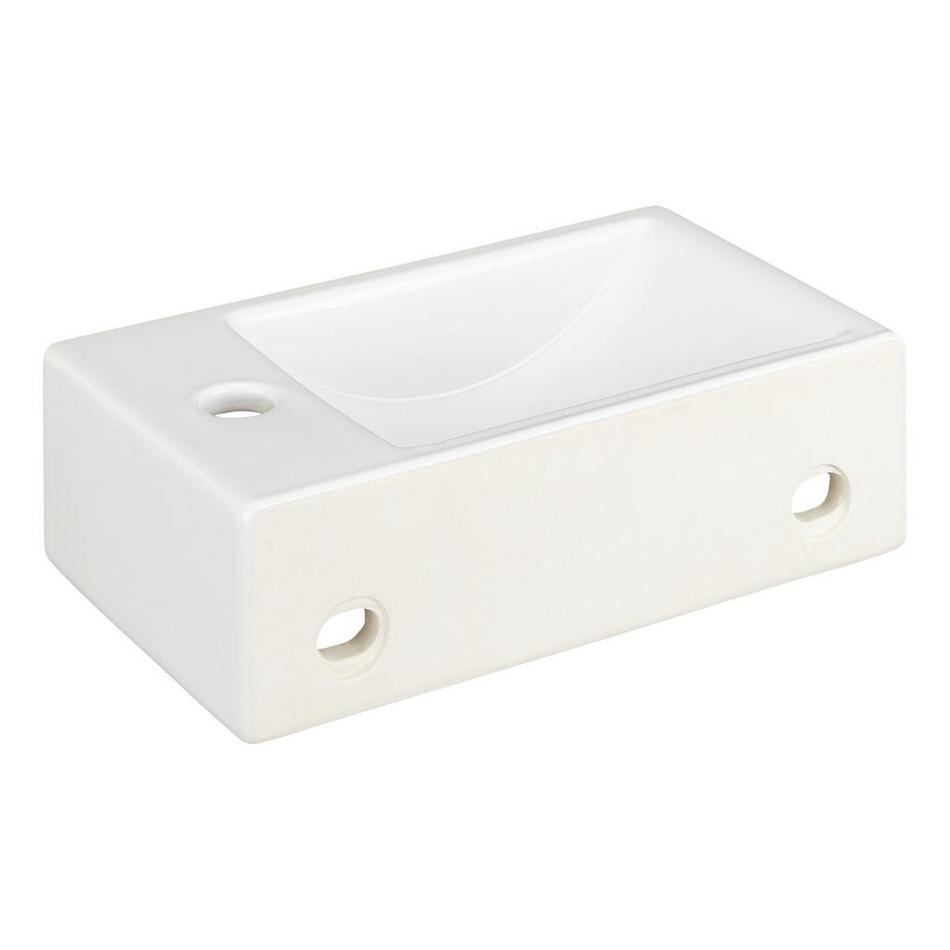 Cromwell Rectangular Wall/Vessel Sink - Right Faucet Hole, , large image number 4
