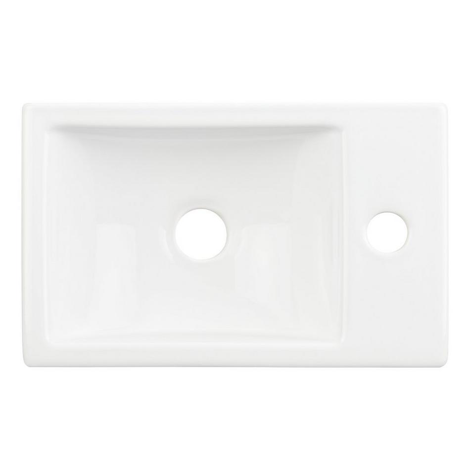 Cromwell Rectangular Wall/Vessel Sink - Right Faucet Hole, , large image number 5