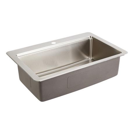 33" Melbrook Stainless Steel Workstation Drop-in Kitchen Sink