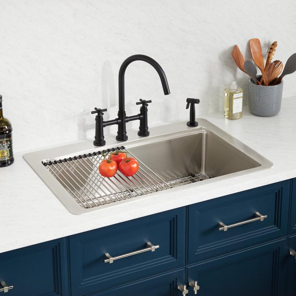 Signature Plus Drop-In/Undermount Stainless Steel 20 in. Single Bowl Kitchen Sink Signature Plus Drop-In/Undermount Stainless Steel 20 in. Single Bowl Kitchen Sink