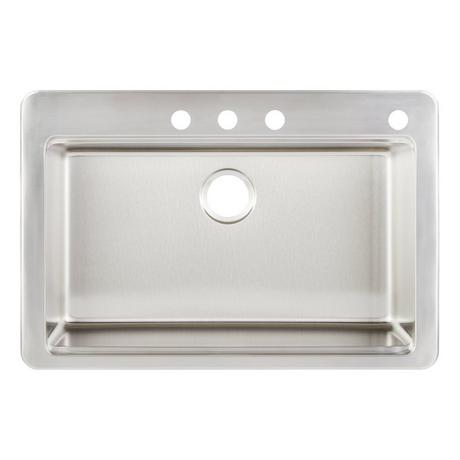 33" Melbrook Stainless Steel Workstation Drop-in Kitchen Sink